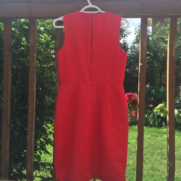 Invisible zip back w/ front slit & double skirt 4 - Picture 4 of 7